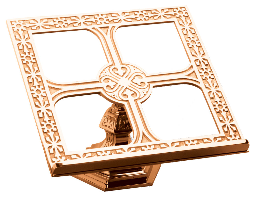 Missal Stand, 13" x 13", Brass or Bronze