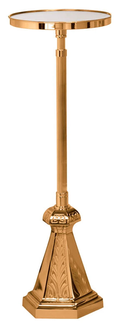 Flower Stand, 2 Sizes, Bronze or Brass, Adjustable, Hexagonal Base