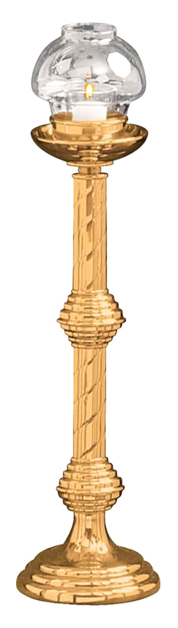 Acolyte Candlestick, 18", Bronze or Brass, 15 Hour Votive