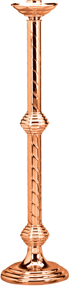 Altar Candlestick, 9 Sizes, Brass or Bronze, Round Base & Column