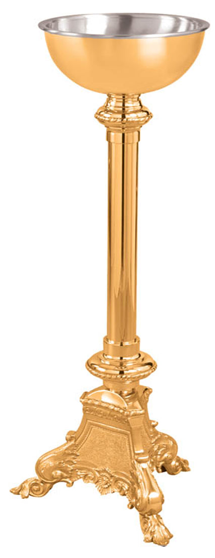Standing Holy Water Font, Bronze or Brass