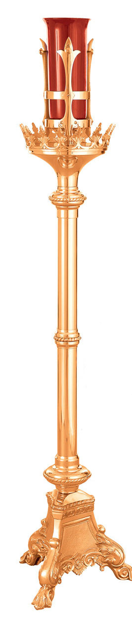 Floor Sanctuary Lamp with Footed Base, Electric