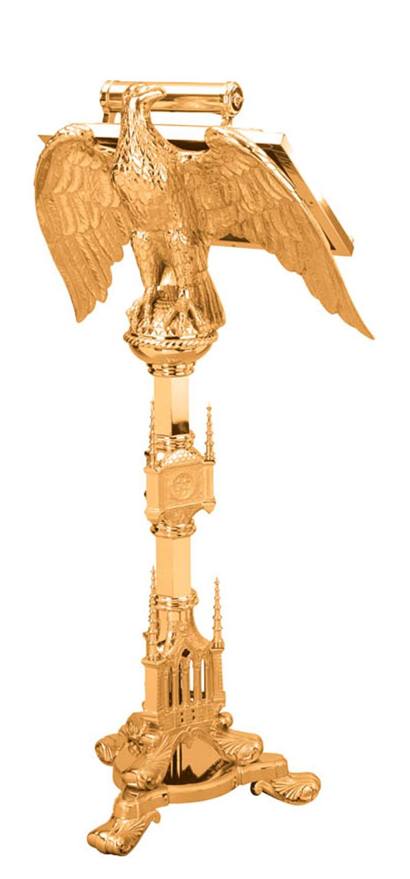 Lectern | Standing | 42" | Bronze or Brass | Eagle