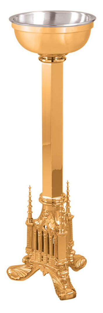 Standing Holy Water Font, Bronze or Brass
