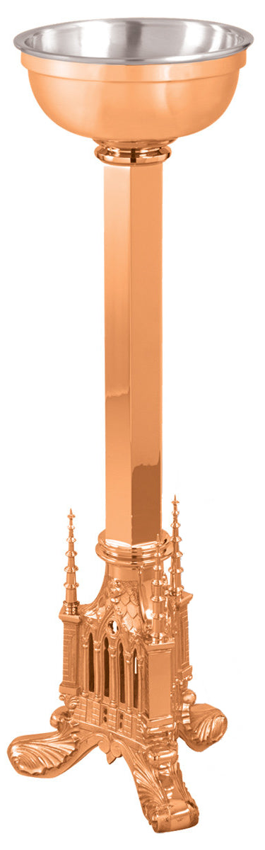 Standing Holy Water Font, Bronze or Brass