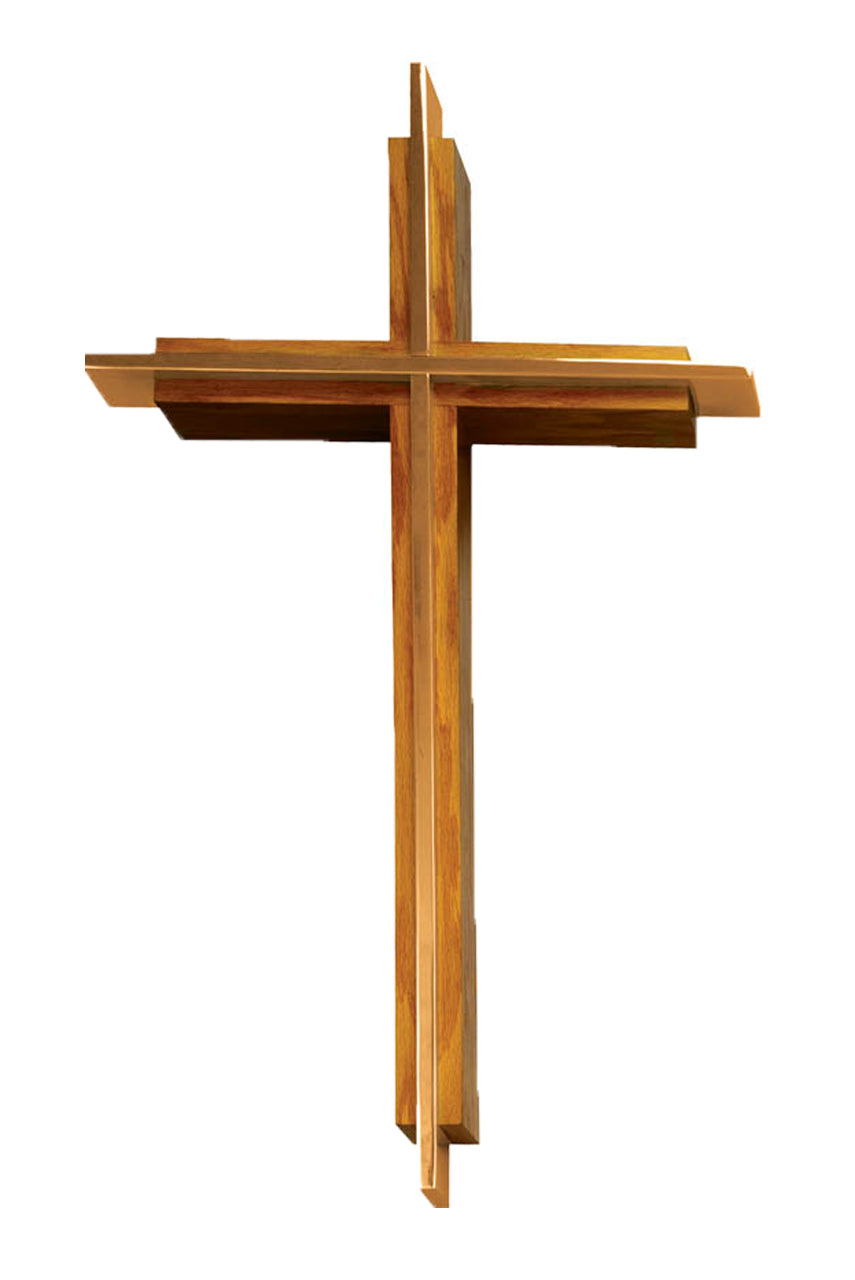 Wall Cross, 7 Sizes, Wood, Bronze or Brass Insert