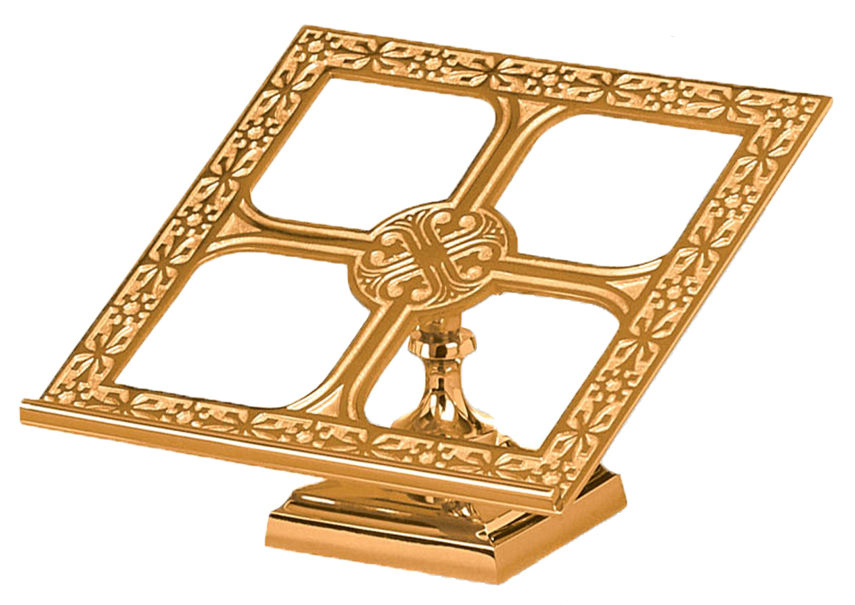 Missal Stand, 13x13, Brass or Bronze, Celtic Pattern