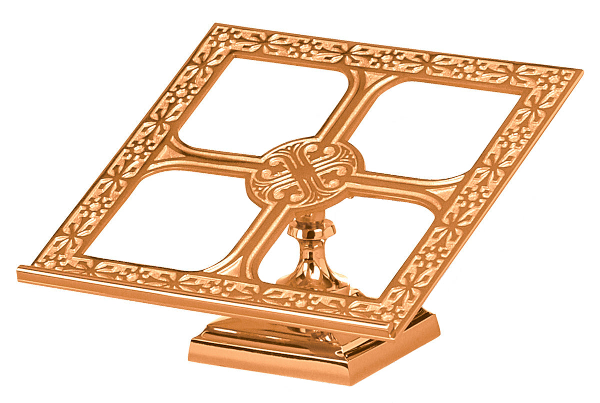 Missal Stand, 13x13, Brass or Bronze, Celtic Pattern