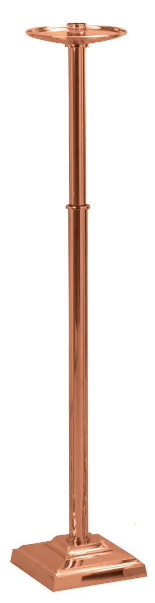 Processional Candlestick, 44", Bronze or Brass, Square Base