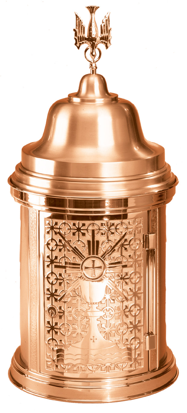 Tabernacle, 28" X 13", Bronze, Dome, Holy Spirit, Blessed Sacrament