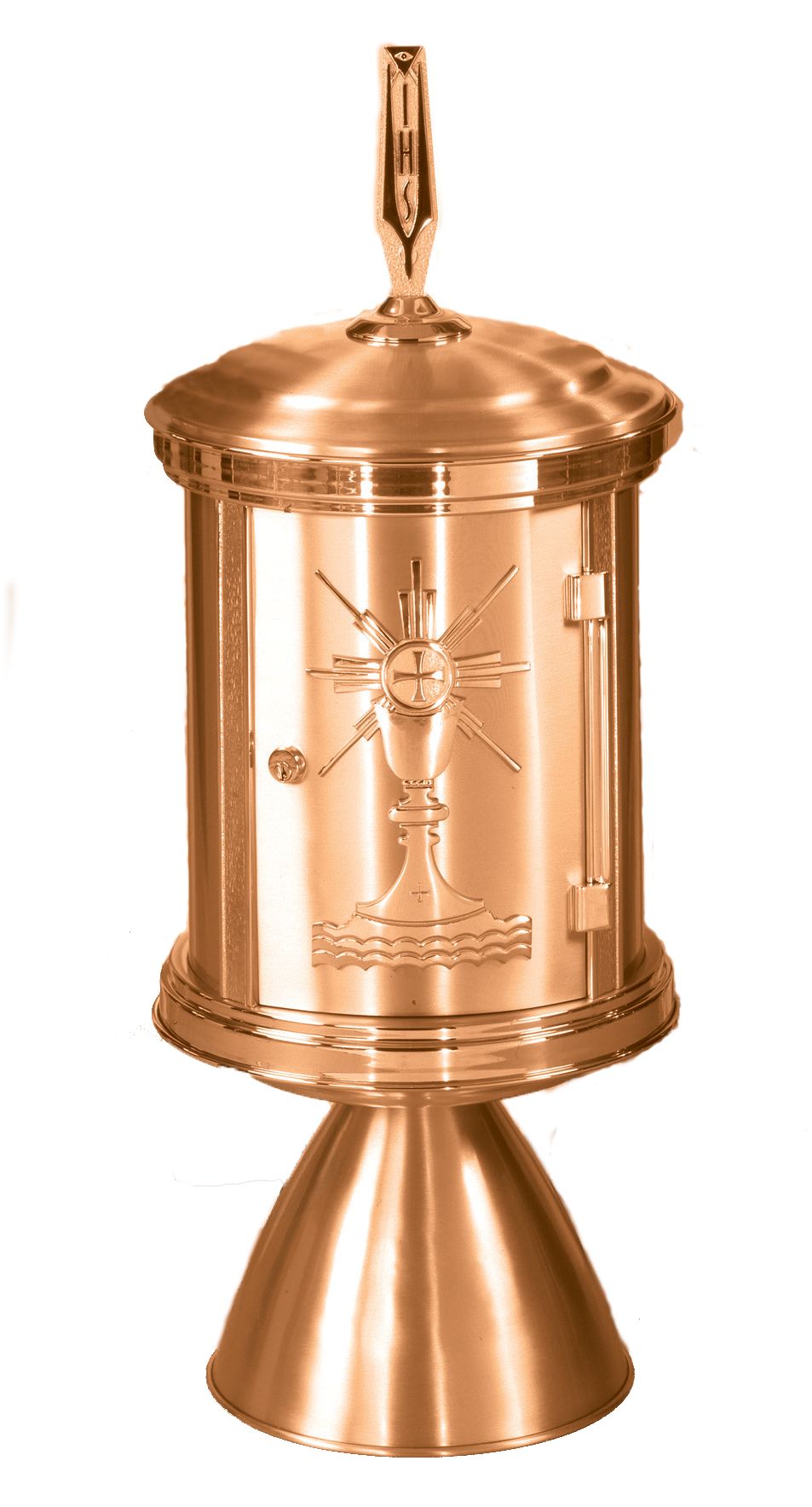 Repository with Stand | 33" H 13" Diameter | Bronze