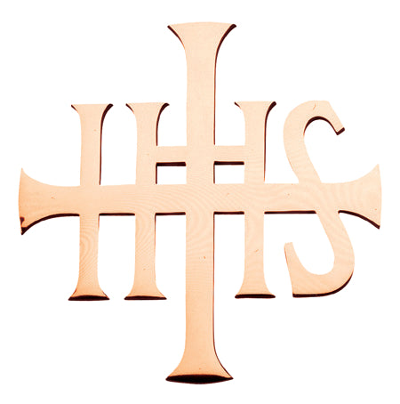 IHS Christogram Wall Plaque, 2 Sizes, Bronze, Name of Jesus