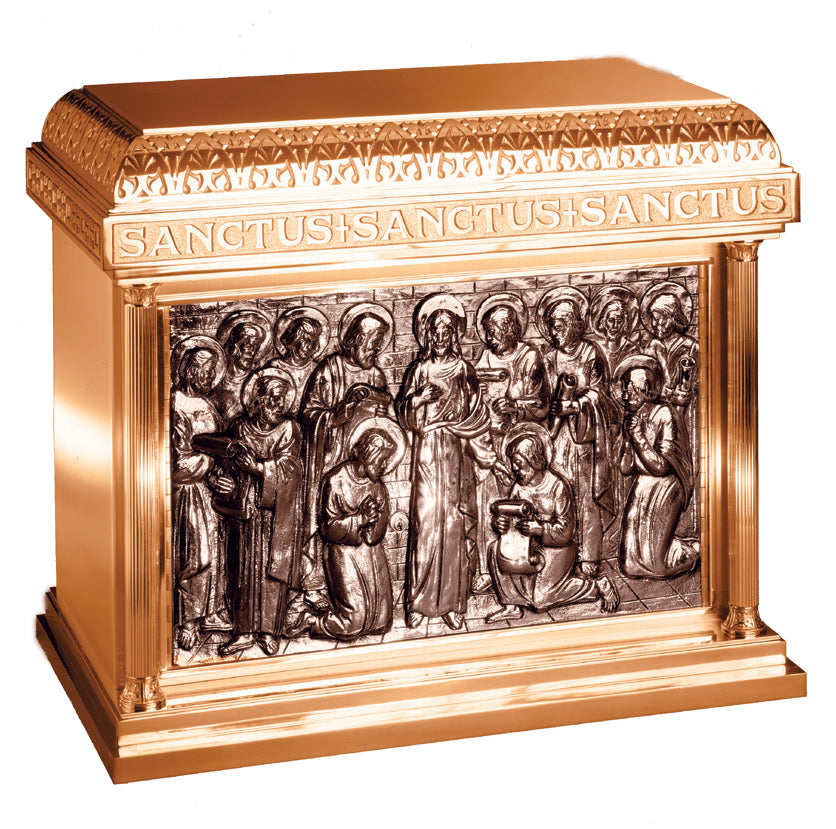Tabernacle, 29" x 25" x 16", Bronze, Christ With Apostles