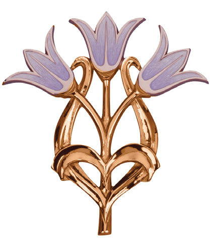 Blessed Virgin Wall Plaque, 9-1/2" x 10-1/2", Bronze, 3 Lilies