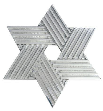 Star of David Plaque, 14-1/2", Bronze or Aluminum, Six Points