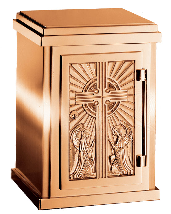 Bronze Tabernacle with Cross & Angels