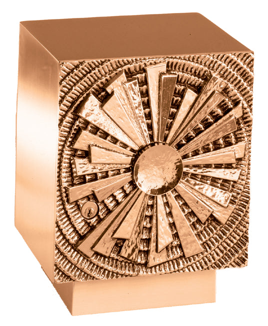 Tabernacle, 9-1/2" x 12-1/2" x 9", Bronze, Contemporary Style