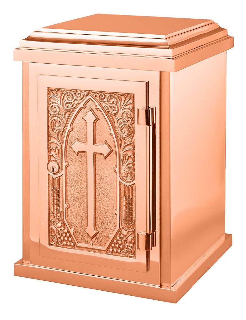 Tabernacle | 12" x 17" x 12" | Bronze | Cross Grapes & Wheat