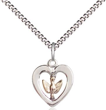 Holy Spirit Two Tone Neck Medal/Pendant Only