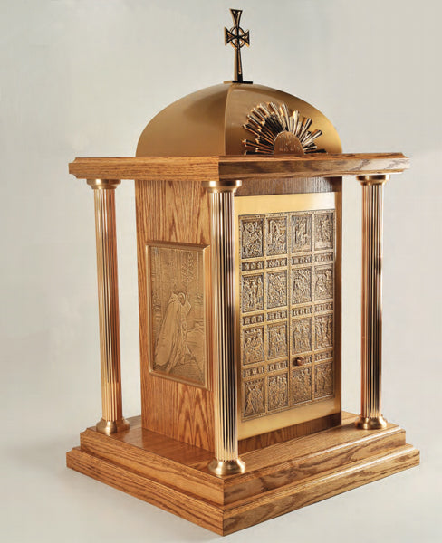 Bronze "Porta Sancta" Tabernacle (A): 3145 Style - 42-3/4" Ht