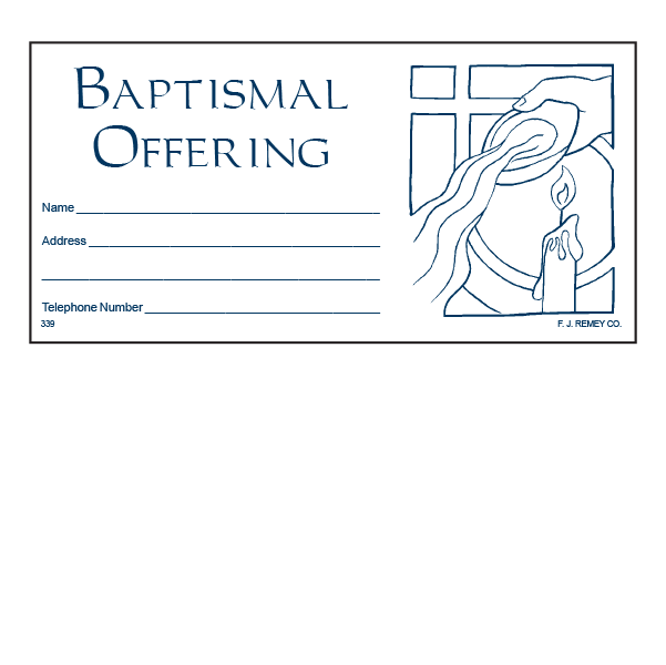 Baptismal Offering Envelopes (1000/box)