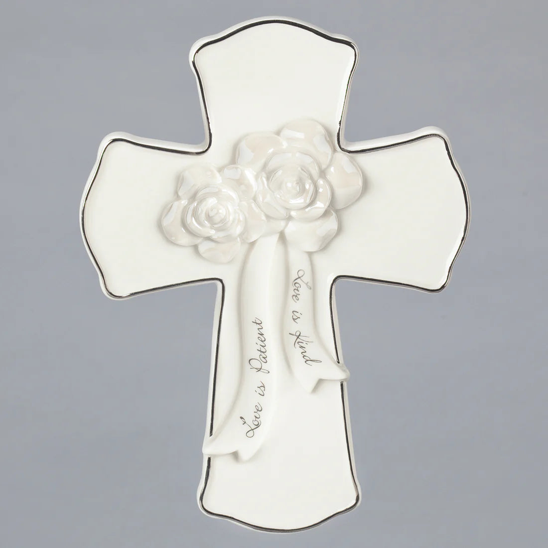 Love Is Patient, Love Is Kind Wedding Wall Cross (7")