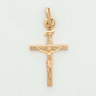 10k Medium Square Tube Crucifix