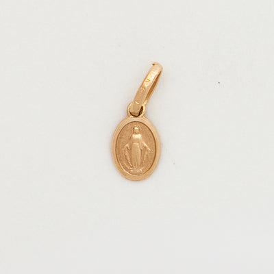 10k Tiny Oval Miraculous Medal