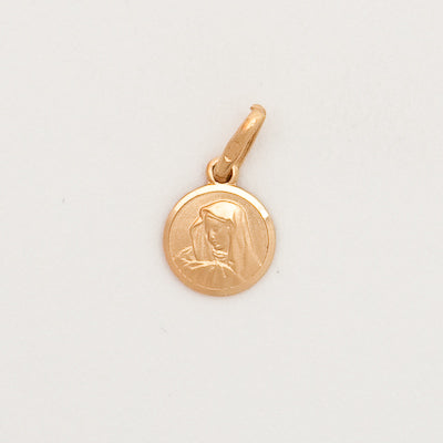 10k Tiny Virgin Mary Medal