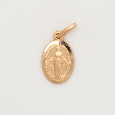 10k Small Oval Miraculous Medal