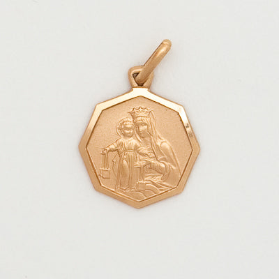10k Medium Octagonal Mount Carmel Medal