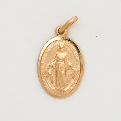 10k Small Oval Miraculous Medal