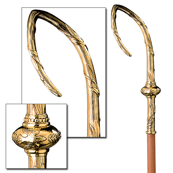 Olive Frown & Dove Motif Bishop Crozier/Staff