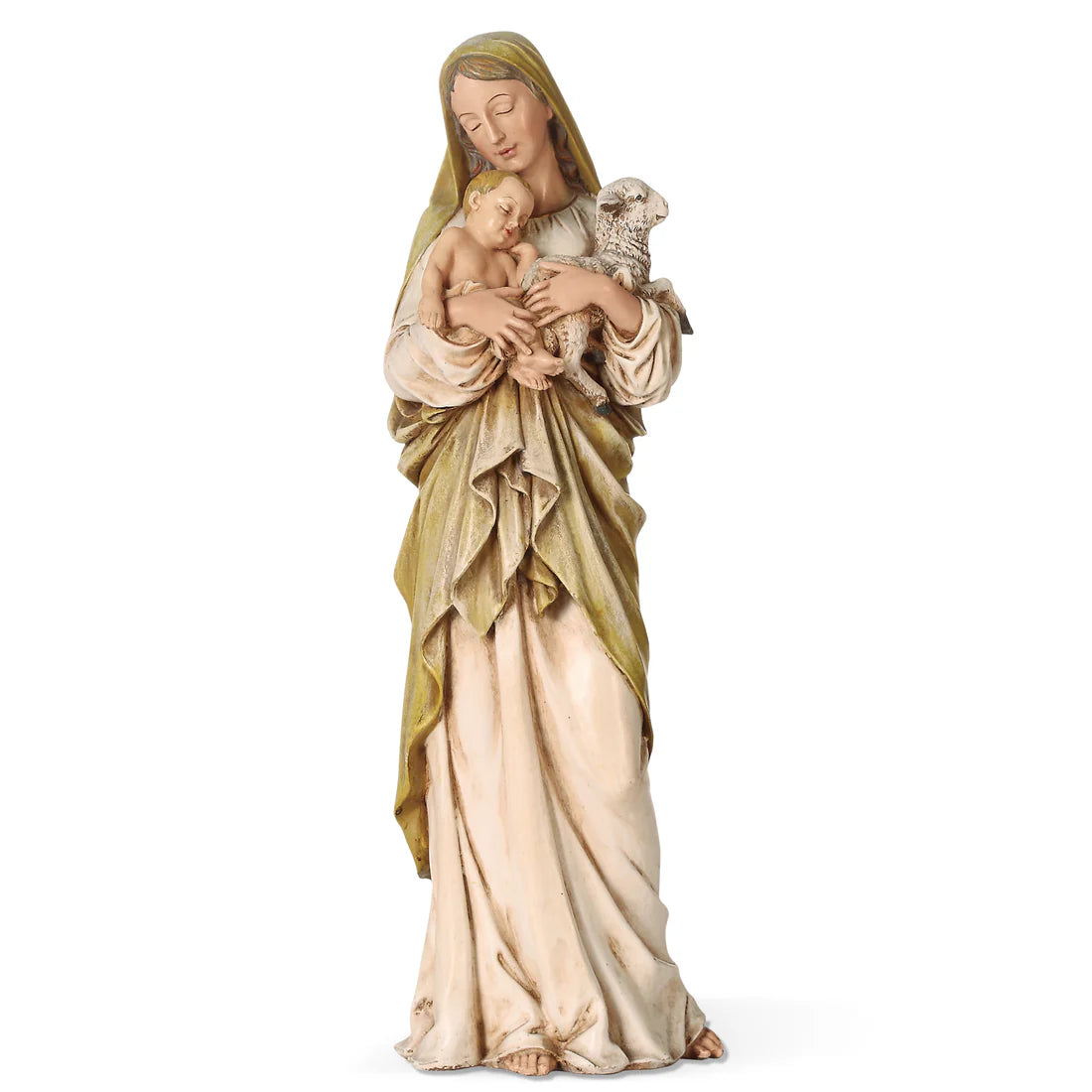 Madonna & Child with Lamb Figure – Renaissance Collection