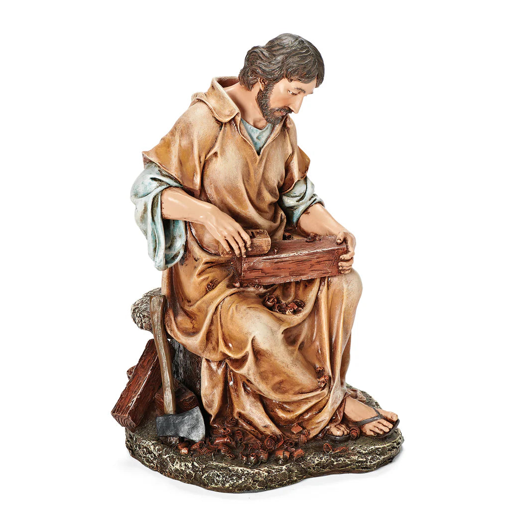 St. Joseph the Carpenter Figure (10.25") – Renaissance Collection