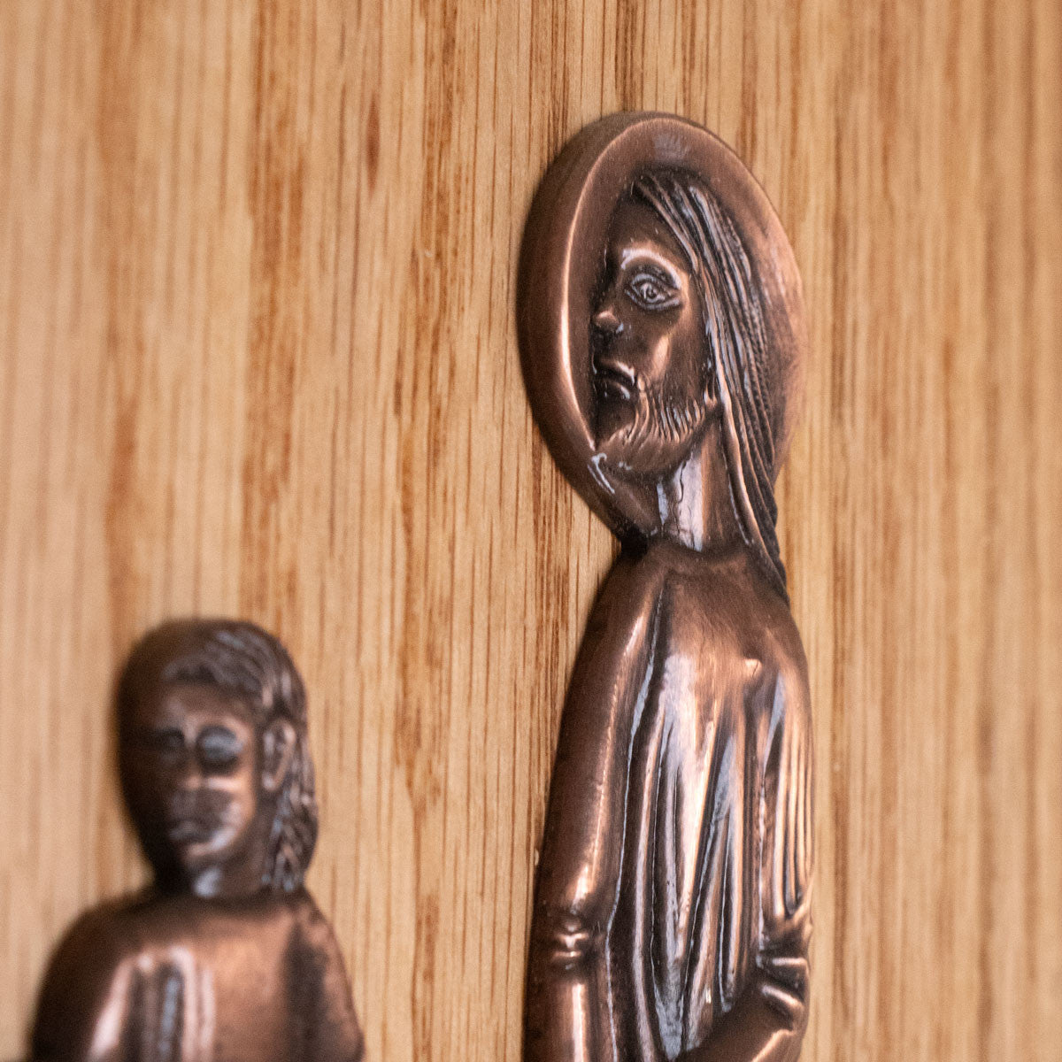 Stations Of The Cross | 9" x 9" | Copper & Oak