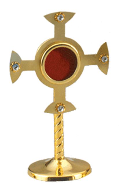 Reliquary Cross (8-3/8" Ht)
