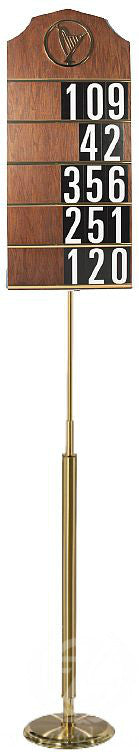 Hymn Board Floor or Wall Mount | Harp Accent