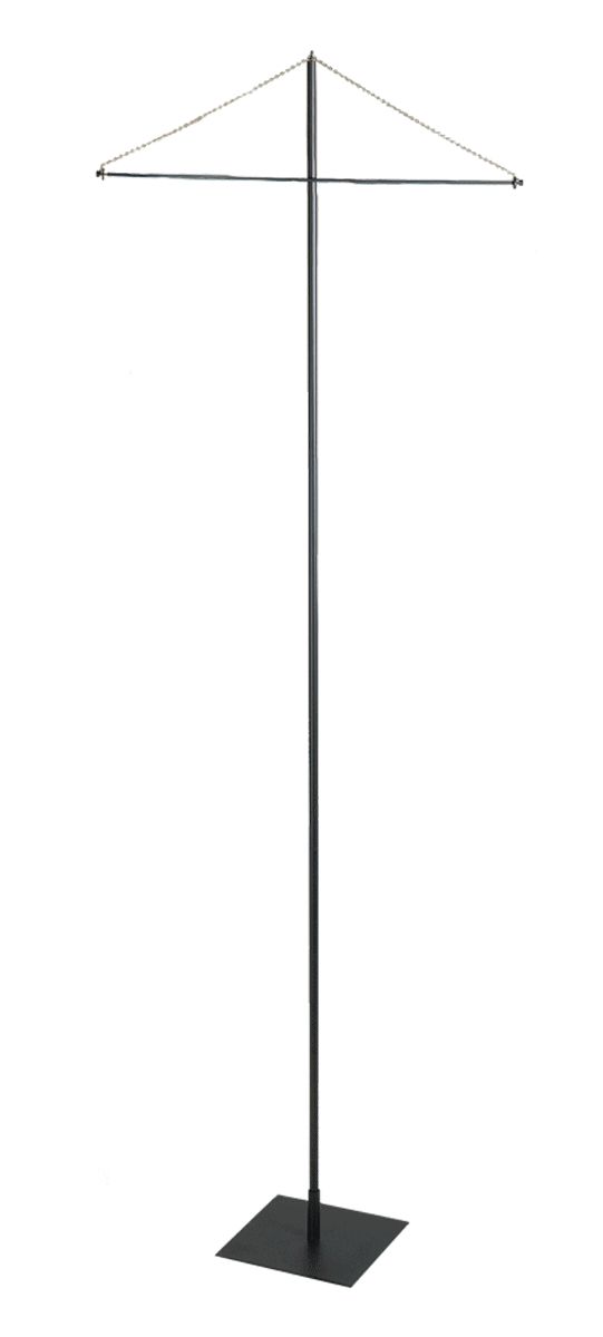 Banner Stand | Black Aluminum