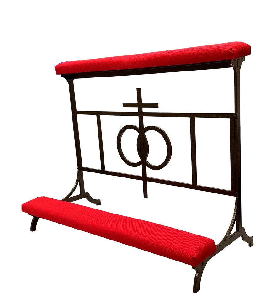 Wedding Prie Dieu | Double Kneeler | Aluminum