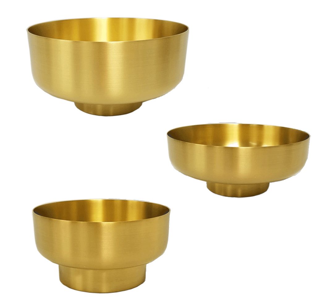 Ciborium Open | Satin Gold Finish | Available In 3 Sizes