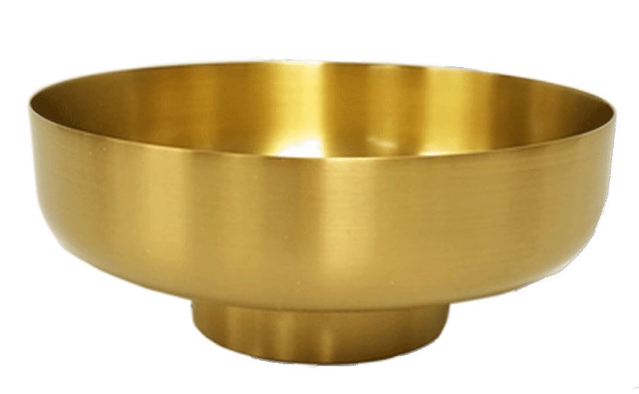 Ciborium Open | Satin Gold Finish | Available In 3 Sizes