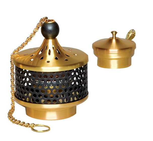 Censer and Boat with Spoon (Extensive Perforated Design)