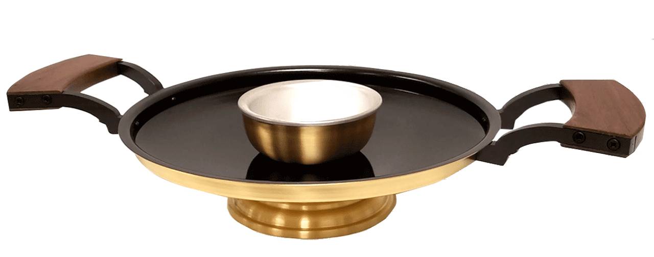 Brazier | Brass & Wood | For Easter Vigil