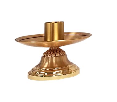 Altar Candlesticks | 3" | Brass | Pair | Ornate Design