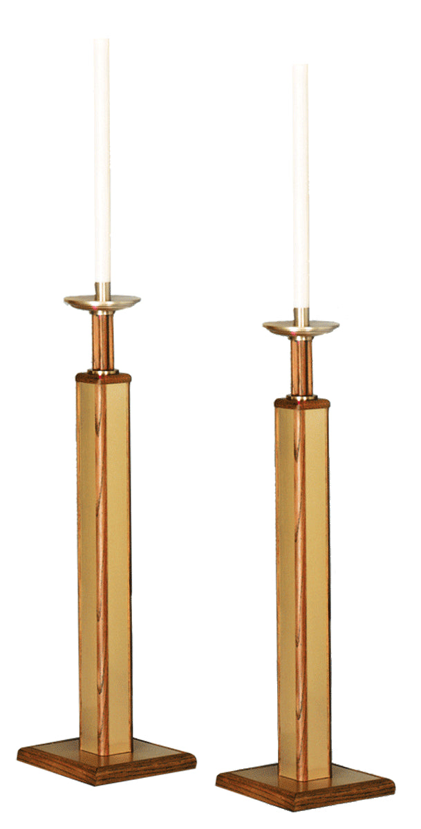 Processional Candlesticks, Pair