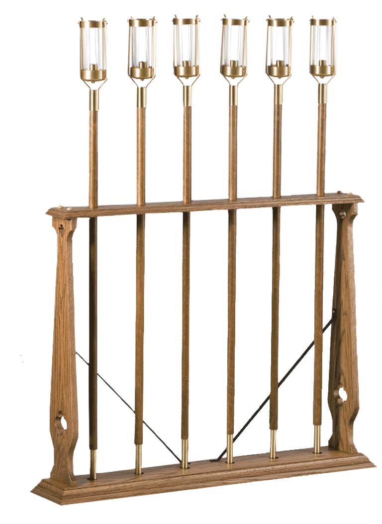 Processional Torch Stand | Oak