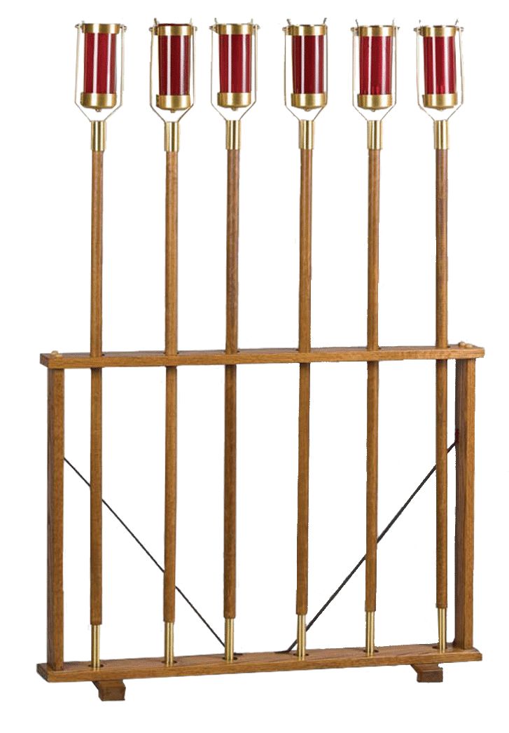 Processional Torch Stand | Capacity 3 Pairs