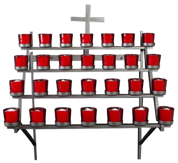 Votive Wall Mounting | 28 Votive Light | 3 Finishes