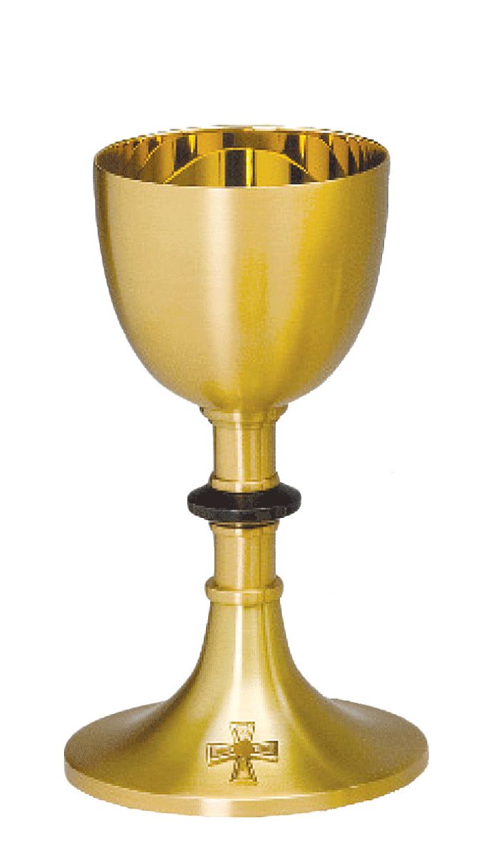 Chalice and Paten | Satin Gold Finish